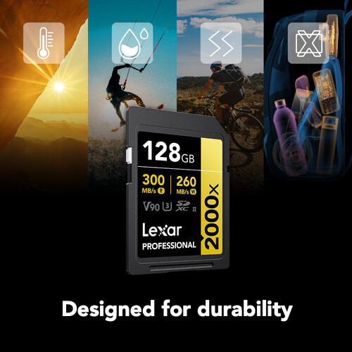 Lexar 128GB Professional 2000x UHS-II SDXC - 2